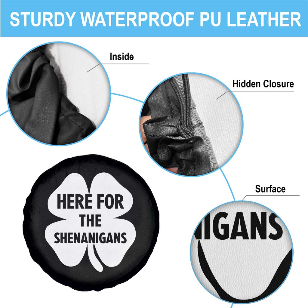 Funny Irish St Patricks Day Spare Tire Cover Here for the Shenanigans