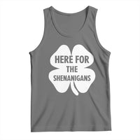 Funny Irish St Patricks Day Tank Top Here for the Shenanigans