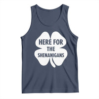 Funny Irish St Patricks Day Tank Top Here for the Shenanigans