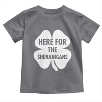 Funny Irish St Patricks Day Toddler T Shirt Here for the Shenanigans