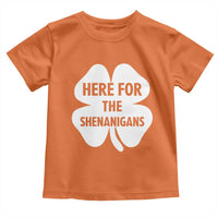 Funny Irish St Patricks Day Toddler T Shirt Here for the Shenanigans