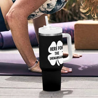 Funny Irish St Patricks Day Tumbler With Handle Here for the Shenanigans