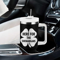 Funny Irish St Patricks Day Tumbler With Handle Here for the Shenanigans