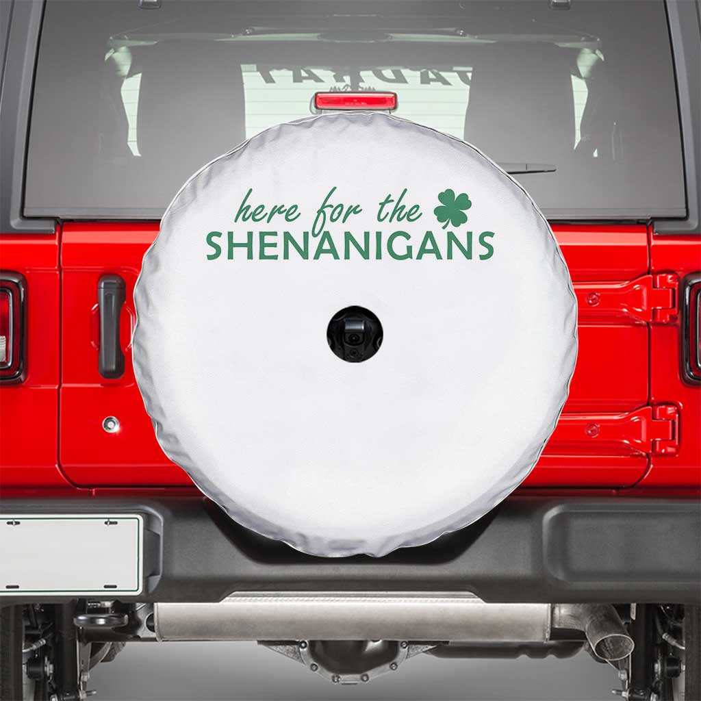 Funny Irish St Patricks Day Spare Tire Cover Here For The Shenanigan Shamrock