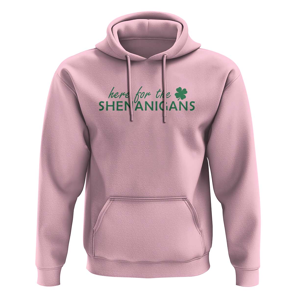 Funny Irish St Patricks Day Hoodie Here For The Shenanigan Shamrock