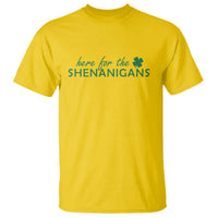 Funny Irish St Patricks Day T Shirt Here For The Shenanigan Shamrock