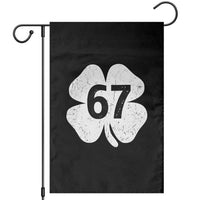 Funny Irish St Patricks Day Shamrock 67 Garden Flag Six Seven 6 7 Meme Gen Alpha Slang