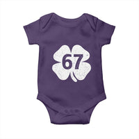 Funny Irish St Patricks Day Shamrock 67 Baby Onesie Six Seven 6 7 Meme Gen Alpha Slang
