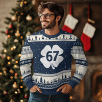 Funny Irish St Patricks Day Shamrock 67 Ugly Christmas Sweater Six Seven 6 7 Meme Gen Alpha Slang