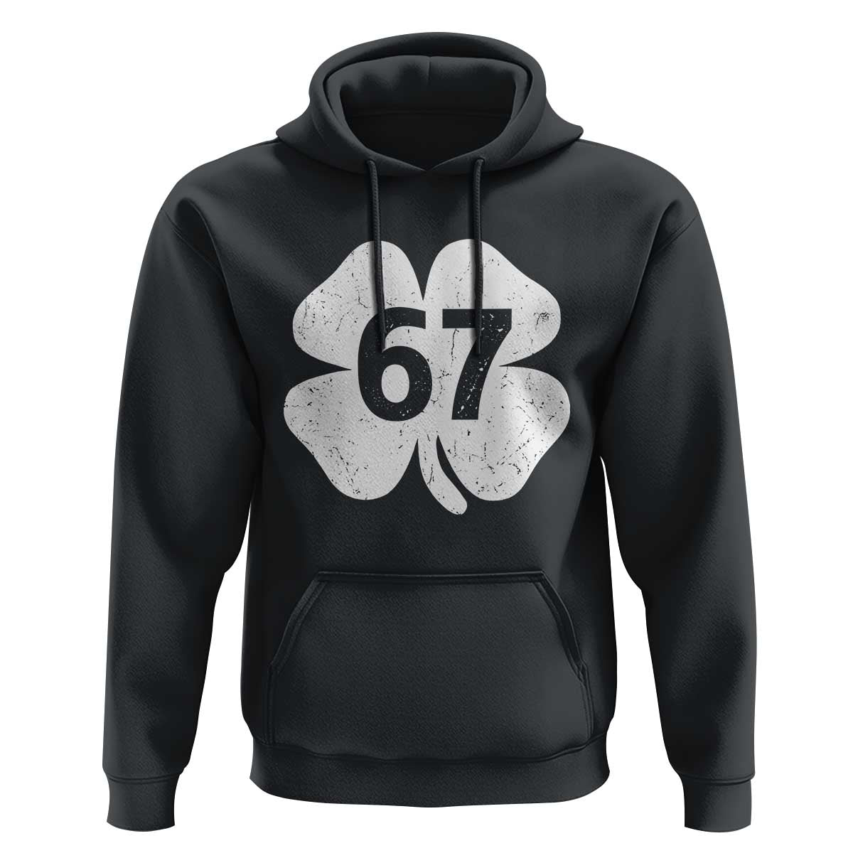 Funny Irish St Patricks Day Shamrock 67 Hoodie Six Seven 6 7 Meme Gen Alpha Slang
