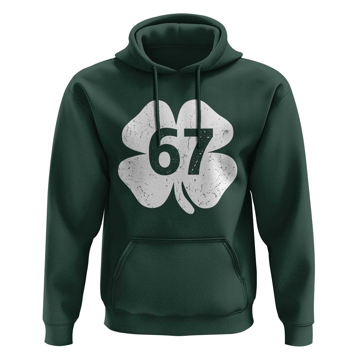 Funny Irish St Patricks Day Shamrock 67 Hoodie Six Seven 6 7 Meme Gen Alpha Slang