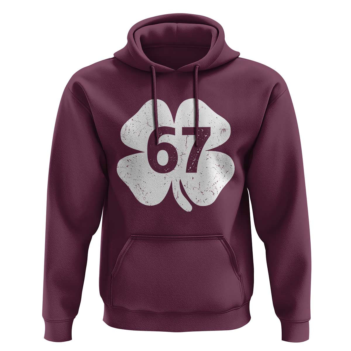 Funny Irish St Patricks Day Shamrock 67 Hoodie Six Seven 6 7 Meme Gen Alpha Slang