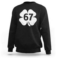 Funny Irish St Patricks Day Shamrock 67 Sweatshirt Six Seven 6 7 Meme Gen Alpha Slang