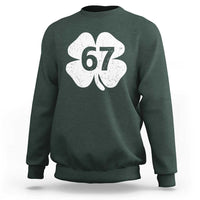 Funny Irish St Patricks Day Shamrock 67 Sweatshirt Six Seven 6 7 Meme Gen Alpha Slang