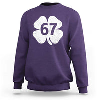 Funny Irish St Patricks Day Shamrock 67 Sweatshirt Six Seven 6 7 Meme Gen Alpha Slang