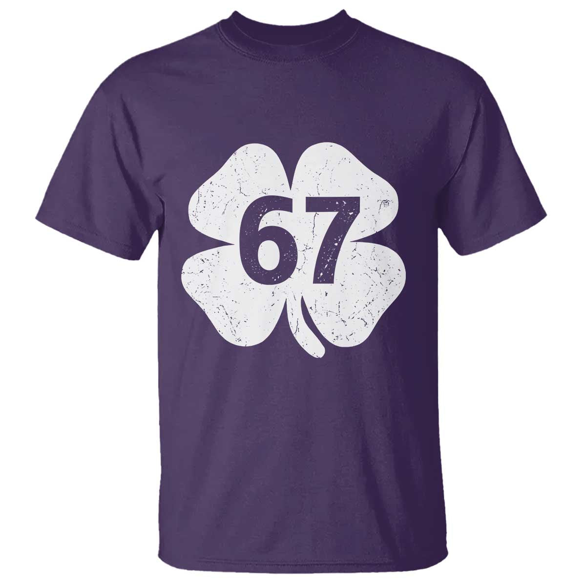 Funny Irish St Patricks Day Shamrock 67 T Shirt Six Seven 6 7 Meme Gen Alpha Slang