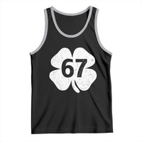 Funny Irish St Patricks Day Shamrock 67 Tank Top Six Seven 6 7 Meme Gen Alpha Slang