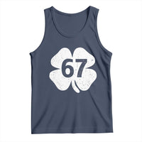 Funny Irish St Patricks Day Shamrock 67 Tank Top Six Seven 6 7 Meme Gen Alpha Slang