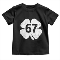 Funny Irish St Patricks Day Shamrock 67 Toddler T Shirt Six Seven 6 7 Meme Gen Alpha Slang