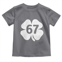 Funny Irish St Patricks Day Shamrock 67 Toddler T Shirt Six Seven 6 7 Meme Gen Alpha Slang