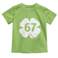 Funny Irish St Patricks Day Shamrock 67 Toddler T Shirt Six Seven 6 7 Meme Gen Alpha Slang