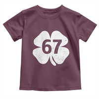 Funny Irish St Patricks Day Shamrock 67 Toddler T Shirt Six Seven 6 7 Meme Gen Alpha Slang