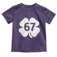 Funny Irish St Patricks Day Shamrock 67 Toddler T Shirt Six Seven 6 7 Meme Gen Alpha Slang