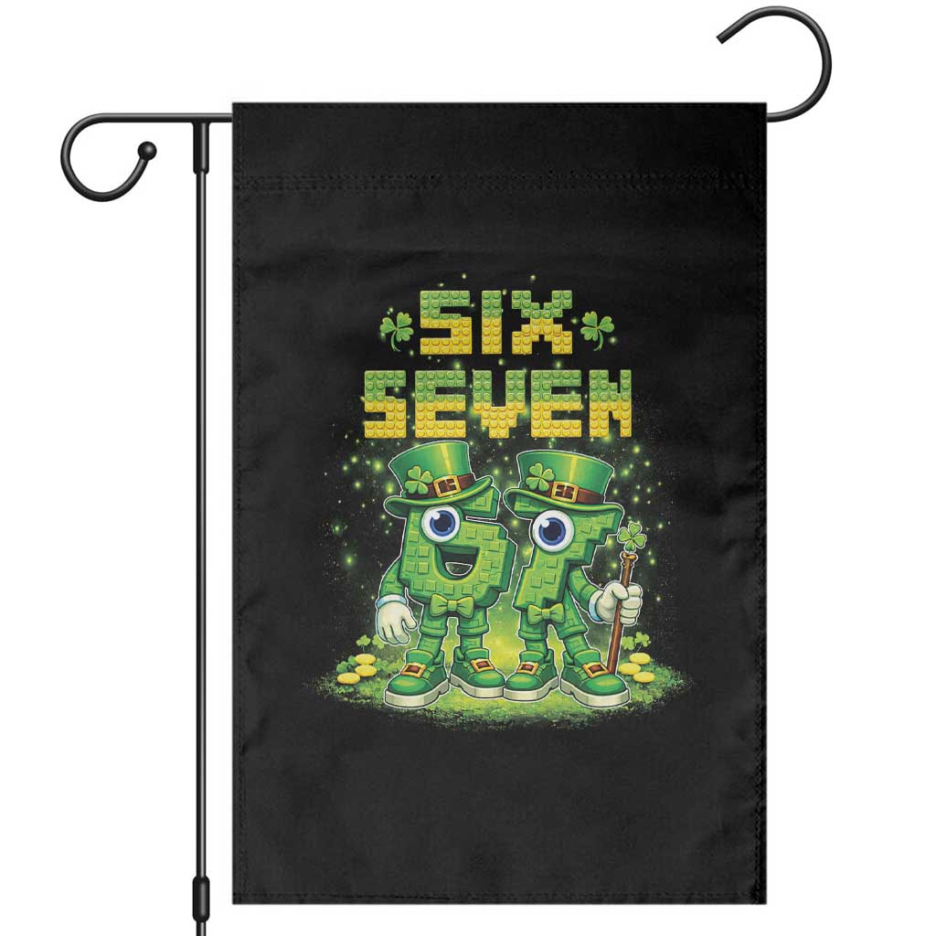Funny Irish St Patricks Day 67 Garden Flag Six Seven Brainrot Italian Gaming 6 7 Meme Gen Alpha Slang