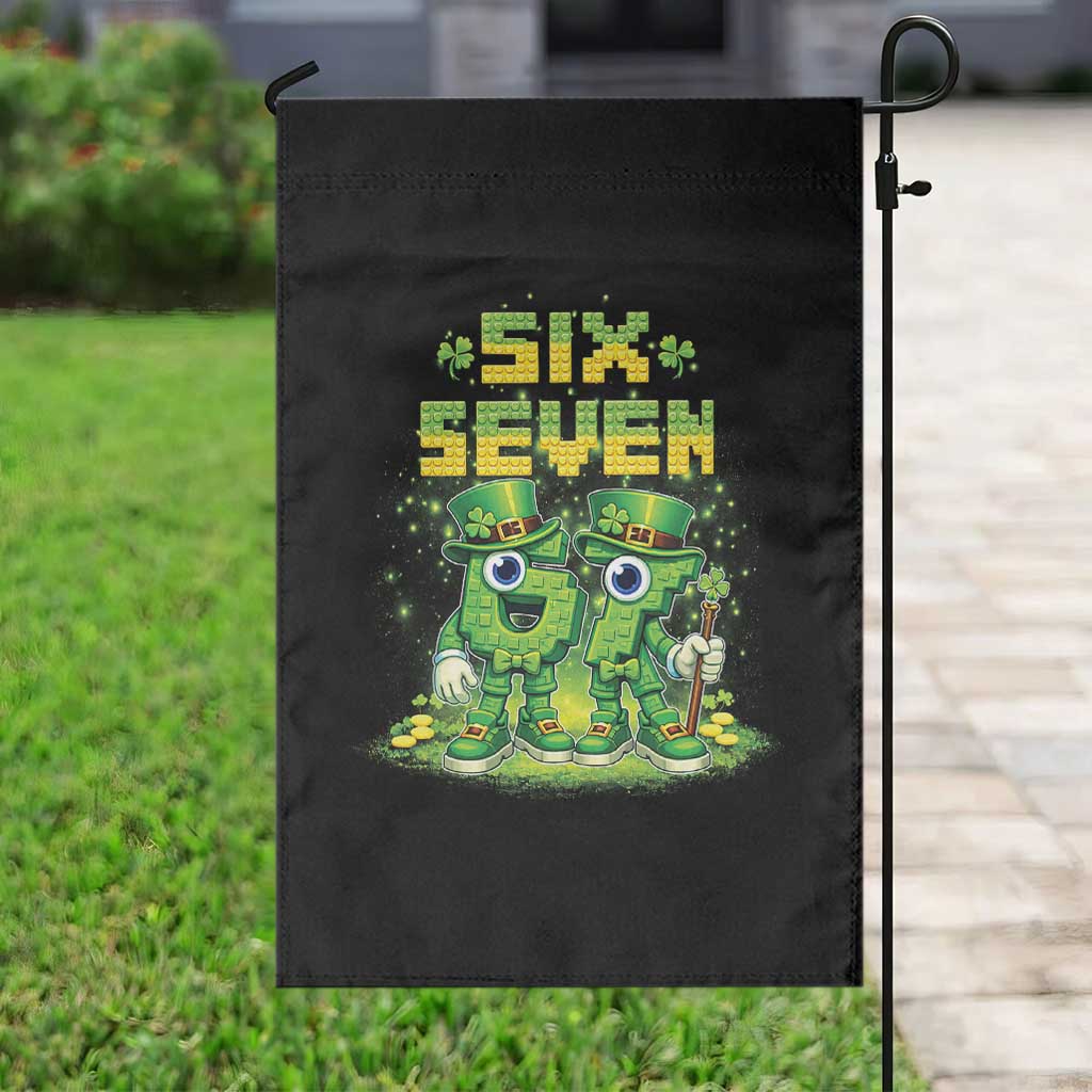 Funny Irish St Patricks Day 67 Garden Flag Six Seven Brainrot Italian Gaming 6 7 Meme Gen Alpha Slang