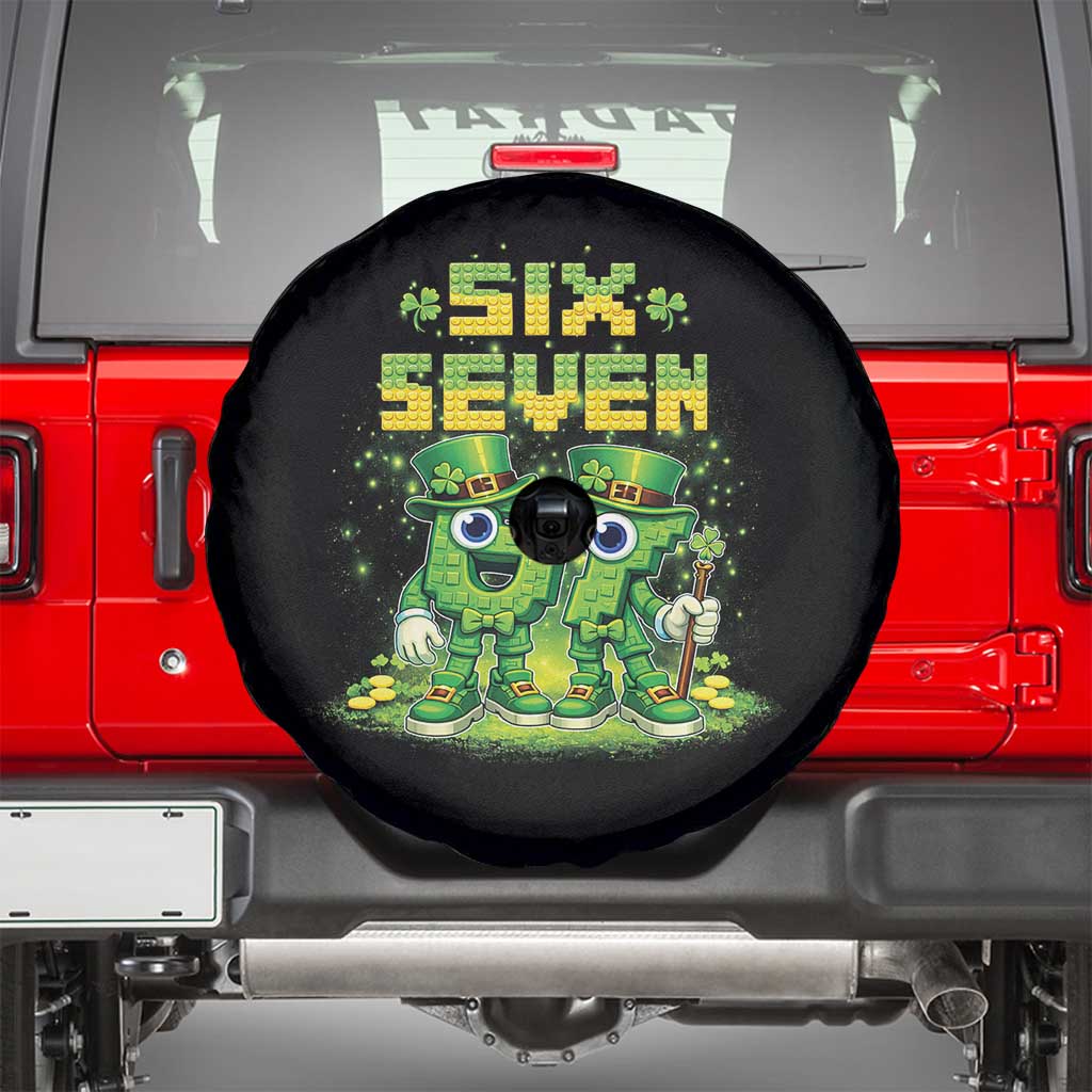 Funny Irish St Patricks Day 67 Spare Tire Cover Six Seven Brainrot Italian Gaming 6 7 Meme Gen Alpha Slang
