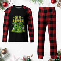 Funny Irish St Patricks Day 67 Plaid Pajama Set Six Seven Brainrot Italian Gaming 6 7 Meme Gen Alpha Slang