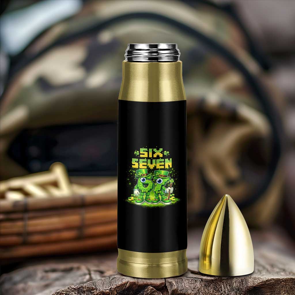 Funny Irish St Patricks Day 67 Bullet Tumbler Six Seven Brainrot Italian Gaming 6 7 Meme Gen Alpha Slang