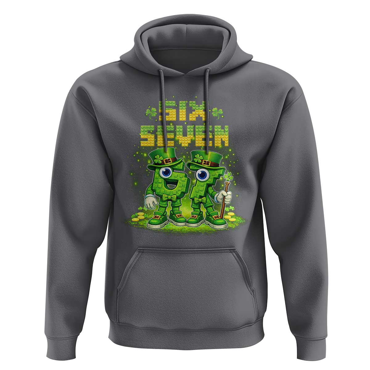 Funny Irish St Patricks Day 67 Hoodie Six Seven Brainrot Italian Gaming 6 7 Meme Gen Alpha Slang