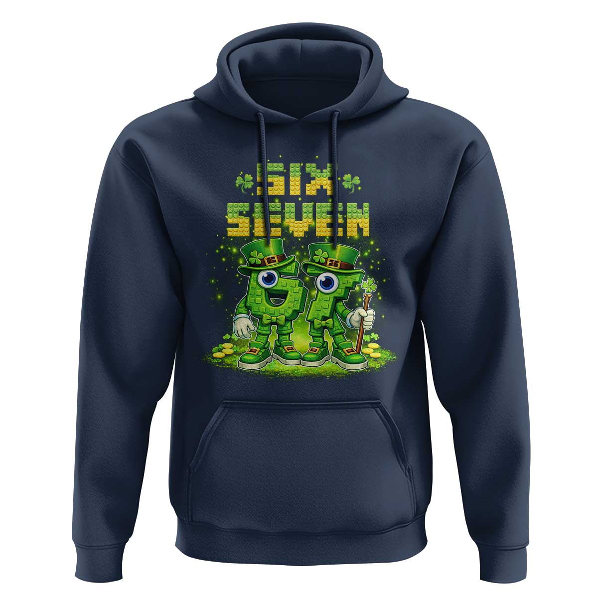 Funny Irish St Patricks Day 67 Hoodie Six Seven Brainrot Italian Gaming 6 7 Meme Gen Alpha Slang