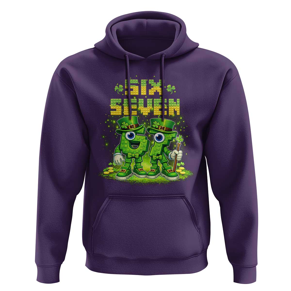 Funny Irish St Patricks Day 67 Hoodie Six Seven Brainrot Italian Gaming 6 7 Meme Gen Alpha Slang