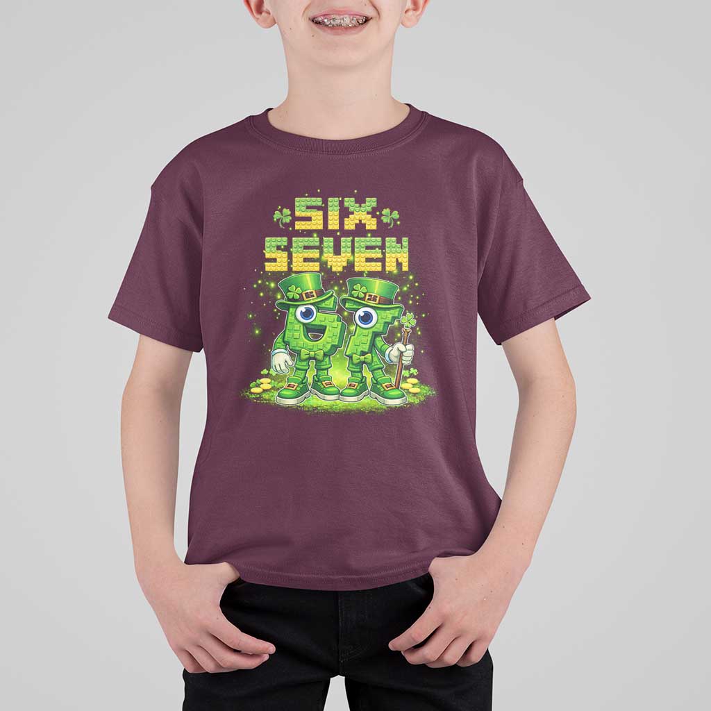 Funny Irish St Patricks Day 67 T Shirt For Kid Six Seven Brainrot Italian Gaming 6 7 Meme Gen Alpha Slang