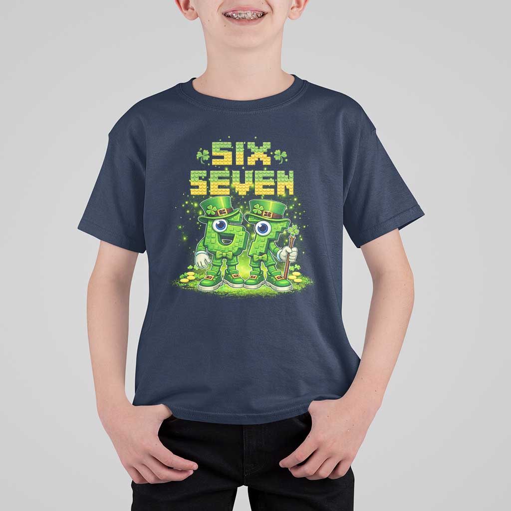Funny Irish St Patricks Day 67 T Shirt For Kid Six Seven Brainrot Italian Gaming 6 7 Meme Gen Alpha Slang