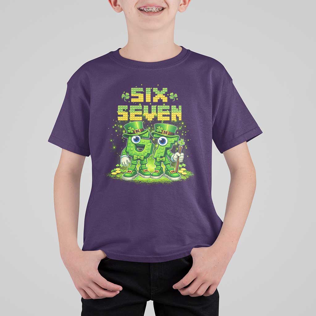 Funny Irish St Patricks Day 67 T Shirt For Kid Six Seven Brainrot Italian Gaming 6 7 Meme Gen Alpha Slang