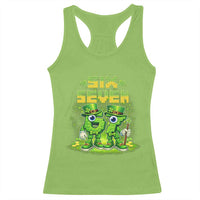 Funny Irish St Patricks Day 67 Racerback Tank Top Six Seven Brainrot Italian Gaming 6 7 Meme Gen Alpha Slang