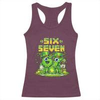 Funny Irish St Patricks Day 67 Racerback Tank Top Six Seven Brainrot Italian Gaming 6 7 Meme Gen Alpha Slang
