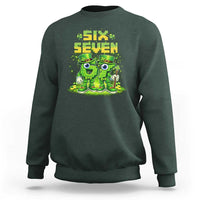 Funny Irish St Patricks Day 67 Sweatshirt Six Seven Brainrot Italian Gaming 6 7 Meme Gen Alpha Slang