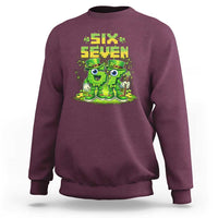 Funny Irish St Patricks Day 67 Sweatshirt Six Seven Brainrot Italian Gaming 6 7 Meme Gen Alpha Slang