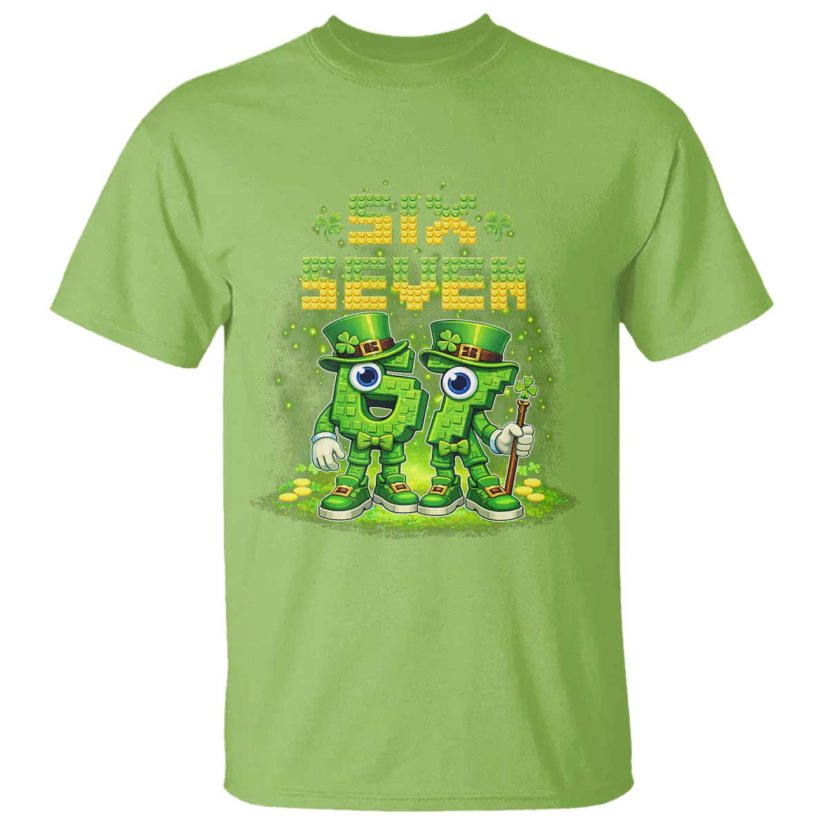 Funny Irish St Patricks Day 67 T Shirt Six Seven Brainrot Italian Gaming 6 7 Meme Gen Alpha Slang