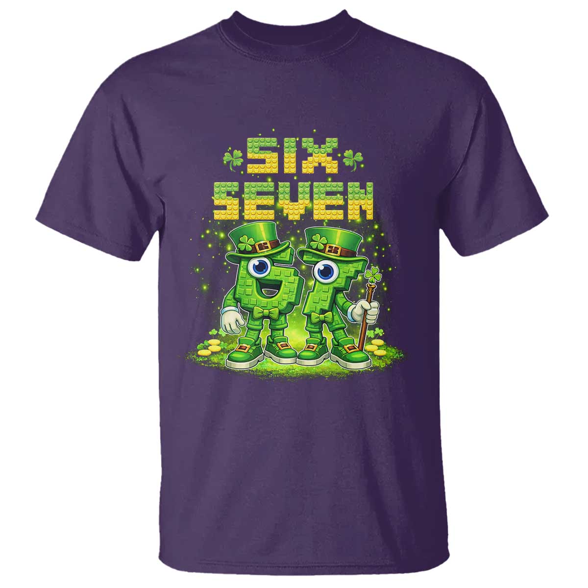 Funny Irish St Patricks Day 67 T Shirt Six Seven Brainrot Italian Gaming 6 7 Meme Gen Alpha Slang