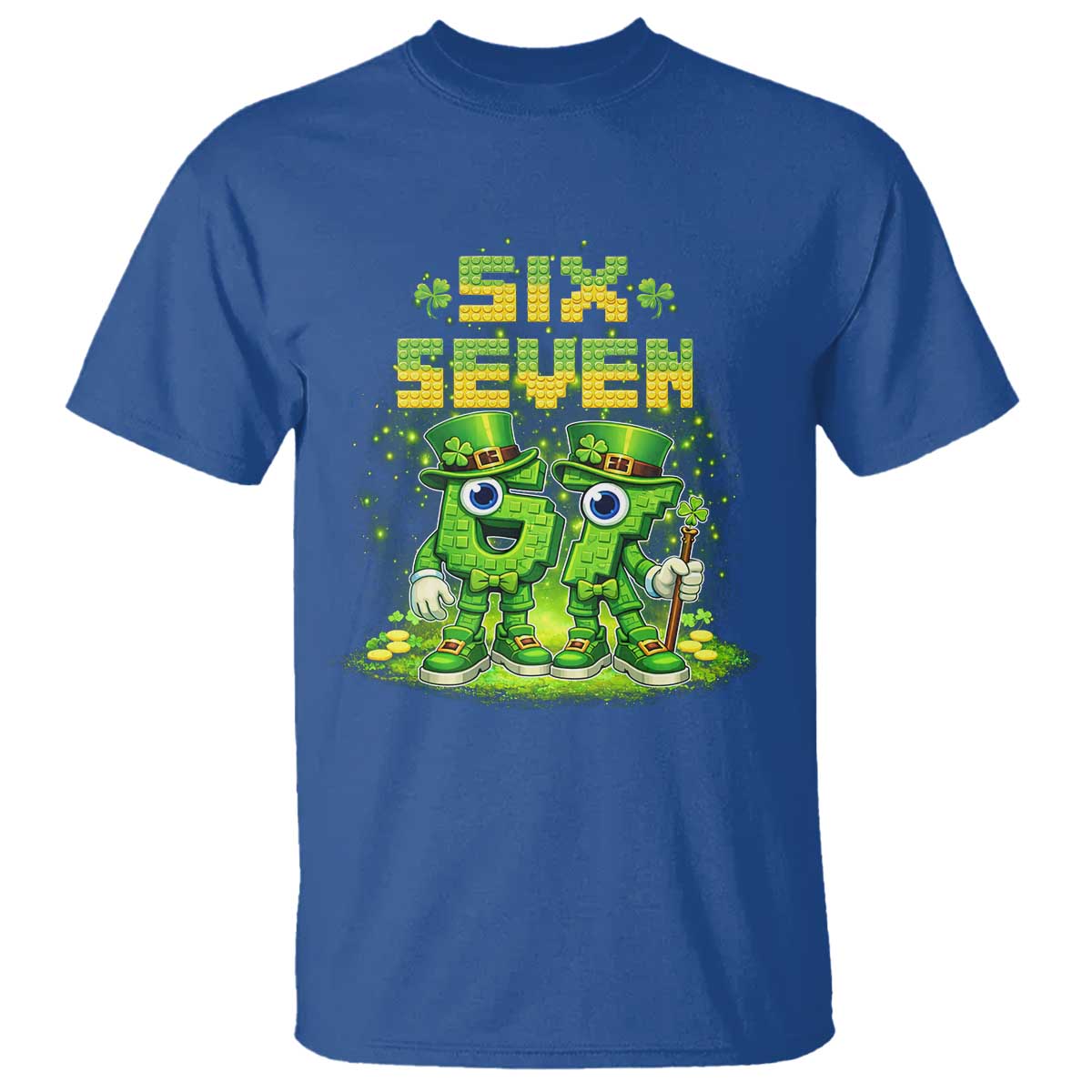 Funny Irish St Patricks Day 67 T Shirt Six Seven Brainrot Italian Gaming 6 7 Meme Gen Alpha Slang