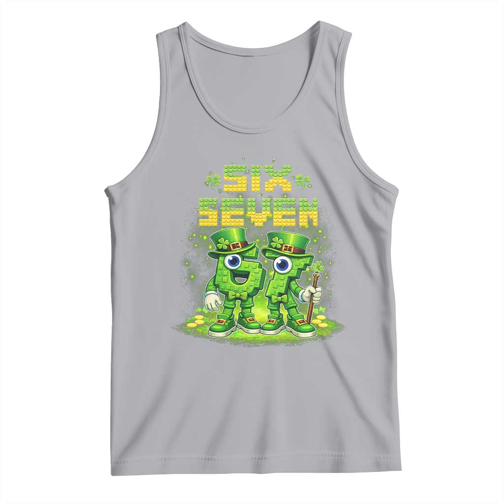Funny Irish St Patricks Day 67 Tank Top Six Seven Brainrot Italian Gaming 6 7 Meme Gen Alpha Slang