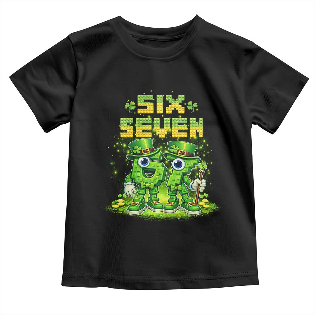 Funny Irish St Patricks Day 67 Toddler T Shirt Six Seven Brainrot Italian Gaming 6 7 Meme Gen Alpha Slang