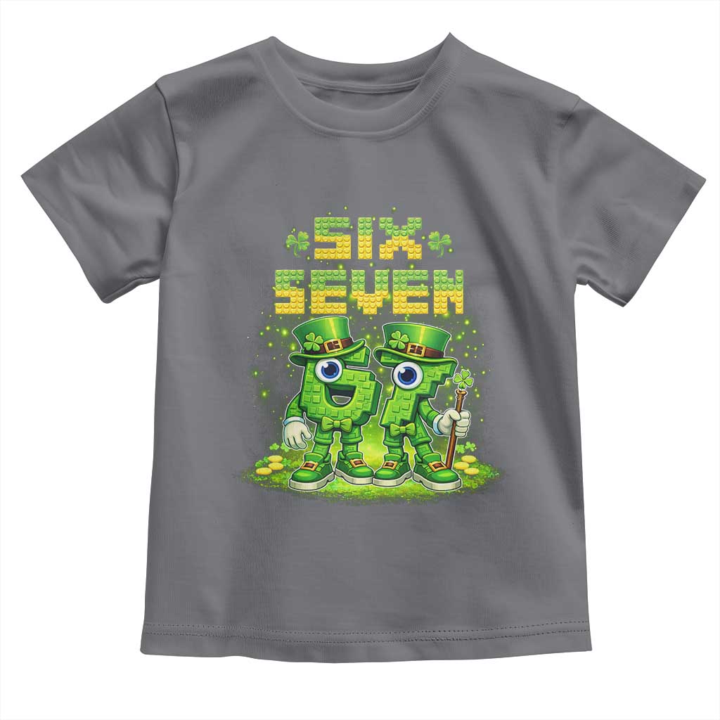 Funny Irish St Patricks Day 67 Toddler T Shirt Six Seven Brainrot Italian Gaming 6 7 Meme Gen Alpha Slang
