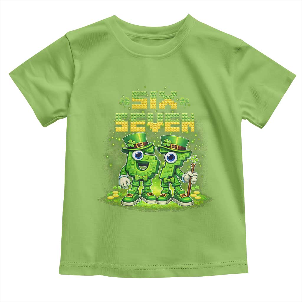 Funny Irish St Patricks Day 67 Toddler T Shirt Six Seven Brainrot Italian Gaming 6 7 Meme Gen Alpha Slang