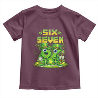 Funny Irish St Patricks Day 67 Toddler T Shirt Six Seven Brainrot Italian Gaming 6 7 Meme Gen Alpha Slang